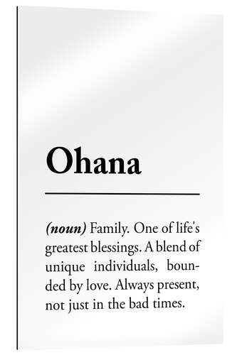 Gallery print Ohana Definition