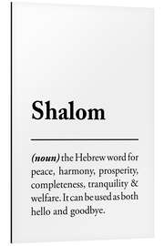 Magnettafel Shalom Definition (Englisch)
