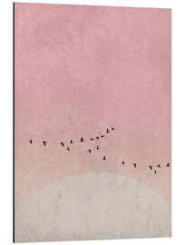 Magnettafel Vogelzug zu Sonnenaufgang