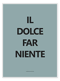 Poster  Il dolce far niente - Finlay and Noa