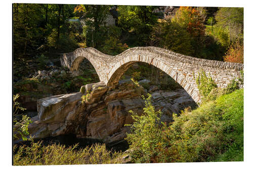 Aluminiumsbilde Ponte Dei Salti, Verzasca-Tal