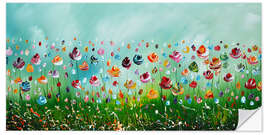 Wall sticker Colourful Flowers I