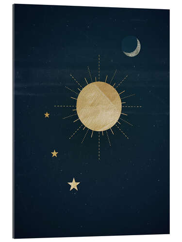 Gallery print Sun, Moon and Stars