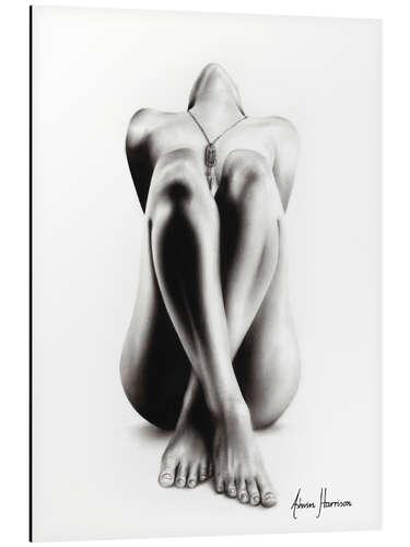 Aluminiumsbilde Realistic nude drawing