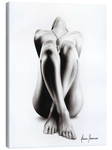 Canvas-taulu Realistic nude drawing