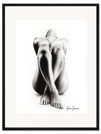 Gerahmter Kunstdruck Realistische Aktzeichnung