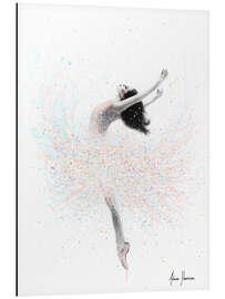 Magnettafel Ballerina in Pastellfarben