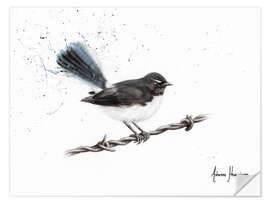 Muursticker Centenary Willy Wagtail