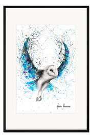 Gerahmter Kunstdruck Mystische Eule