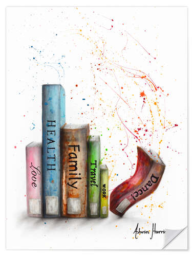 Sticker mural Remplir des pages
