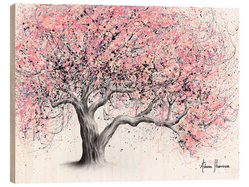 Wood print Taffy Blossom Tree