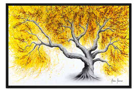 Gerahmter Kunstdruck Sonnenscheinbaum