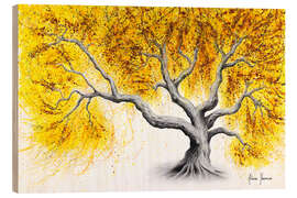 Wood print Sunshine Tree