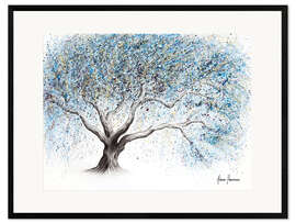 Ingelijste kunstdruk Frozen Whisper Tree