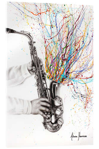 Acrylic print The Jazz Saxophone