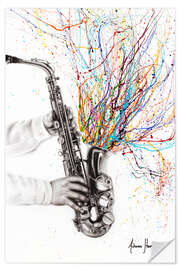 Sticker mural Saxophone jazz