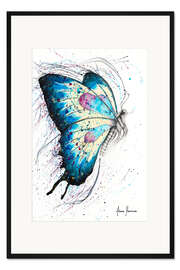 Gerahmter Kunstdruck Picknick-Schmetterling