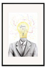 Gerahmter Kunstdruck Liebe