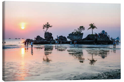 Lienzo Atardecer en Boracay, Filipinas