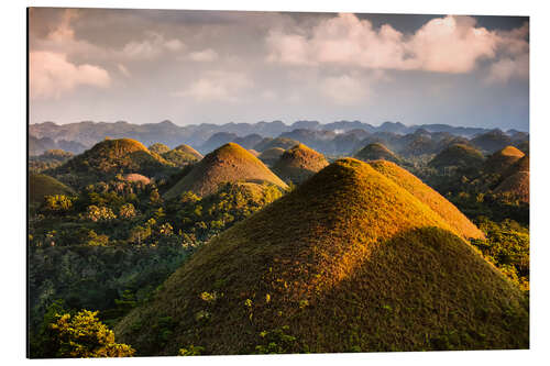 Aluminiumsbilde Chocolate Hills, Philippines