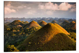 Stampa su alluminio Chocolate Hills, Philippines