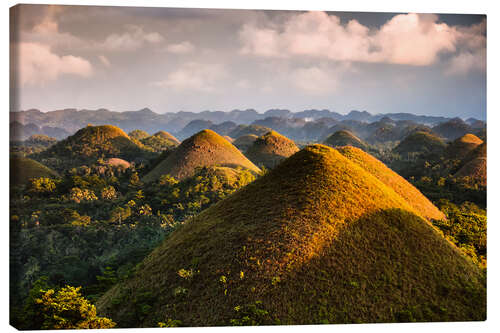 Tableau sur toile Chocolate Hills, Philippines