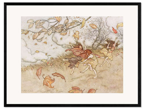 Impression artistique encadrée Illustration de Peter Pan