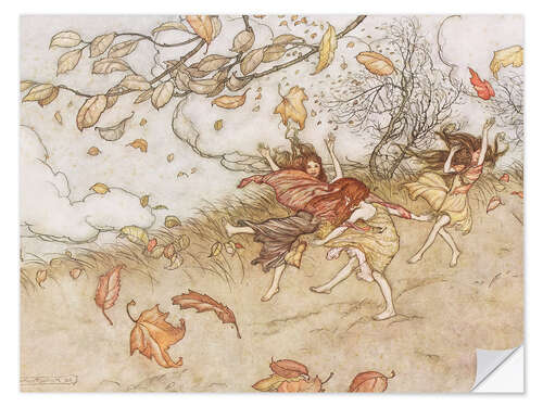 Muursticker Illustration from Peter Pan