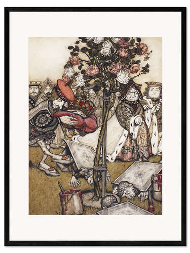 Framed art print In the rose garden
