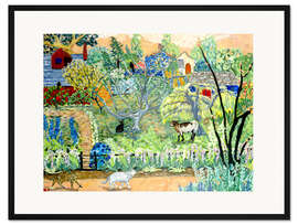 Gerahmter Kunstdruck Traumhaus