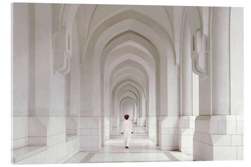 Acrylic print Omani in mosque, Oman