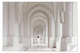 Selvklebende plakat Omani in mosque, Oman