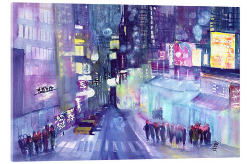 Acrylglas print Chinatown at Night