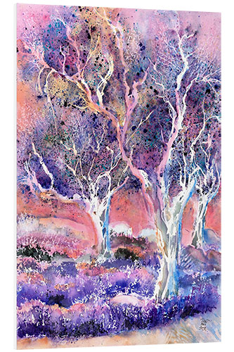 Foam board print Olive trees Provence