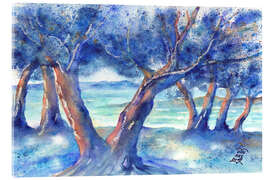 Quadro em acrílico Olive trees on Corfu, Greece