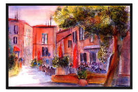 Gerahmter Kunstdruck Roussillon, Frankreich