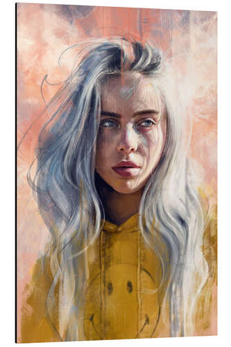 Aluminium print Billie Eilish