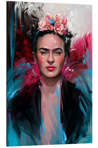 Aluminium print Frida Kahlo surrealist