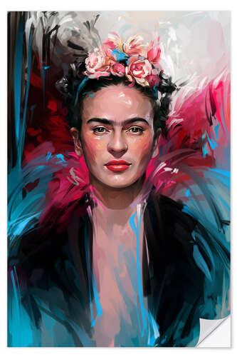 Selvklebende plakat Surrealist Frida Kahlo