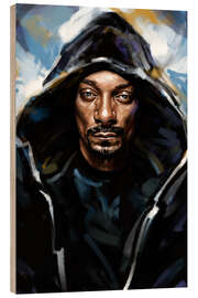 Wood print Snoop Dogg