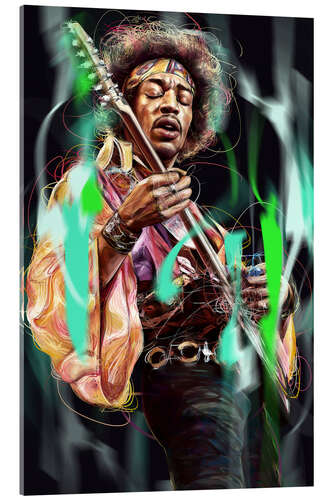 Acrylglas print Jimi Hendrix