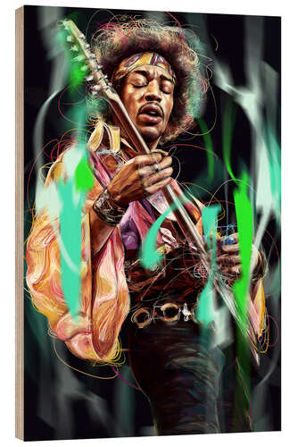 Puutaulu Jimi Hendrix