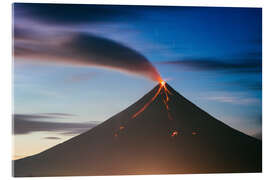 Akryylilasitaulu Mayon volcano eruption, Philippines