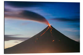 Aluminium print Mayon volcano eruption, Philippines