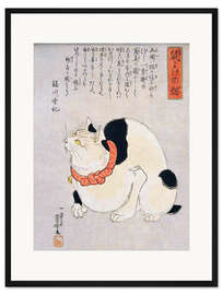 Gerahmter Kunstdruck Eine japanische Katze