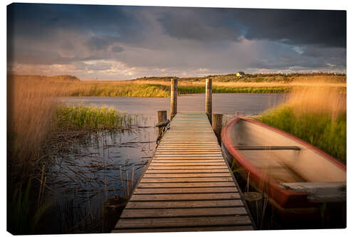 Canvas-taulu Boat dock in Denmark