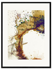 Gerahmter Kunstdruck Abstrakte Botanik