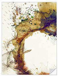 Wandsticker Abstrakte Botanik