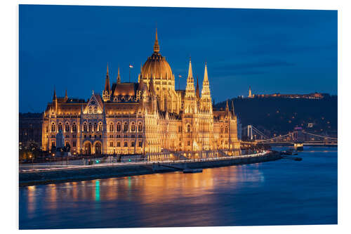 Foam board print Parliament building, Budapest