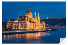 Selvklebende plakat Parliament building, Budapest